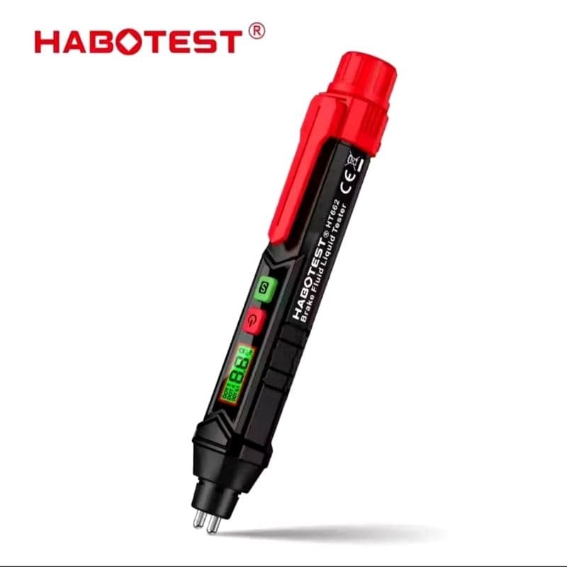 Caneta teste fluído freio visor LED com a % carro moto DOT3 DOT4 DOT5