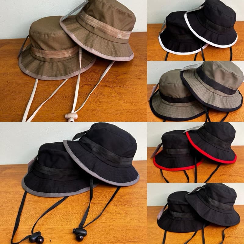 CHAPÉU BUCKET CORDINHA PROTEÇÃO SOLAR CHAPÉU PESCADOR