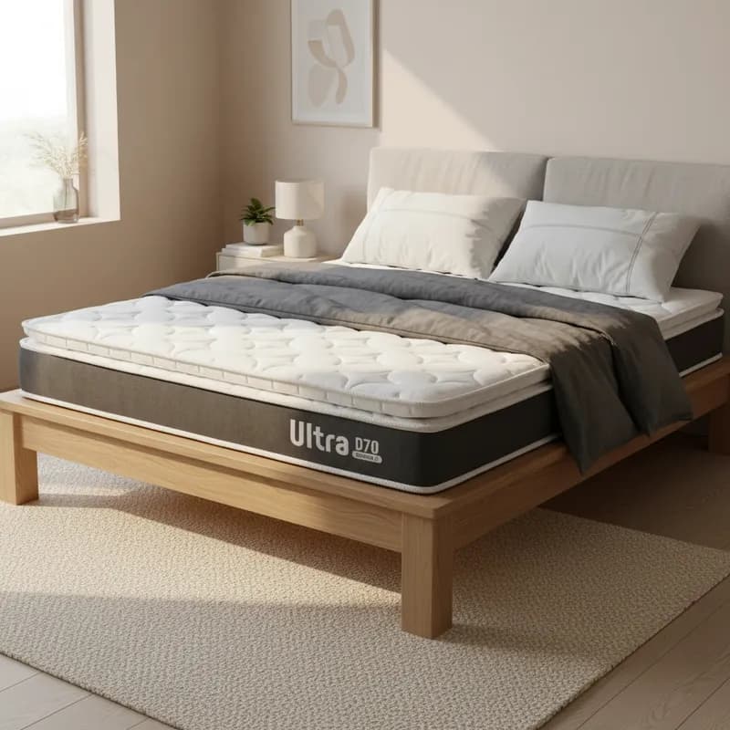 Colchão de Espuma D70 Pillow Top Ortopédico Ultra D70 Casal 138cm