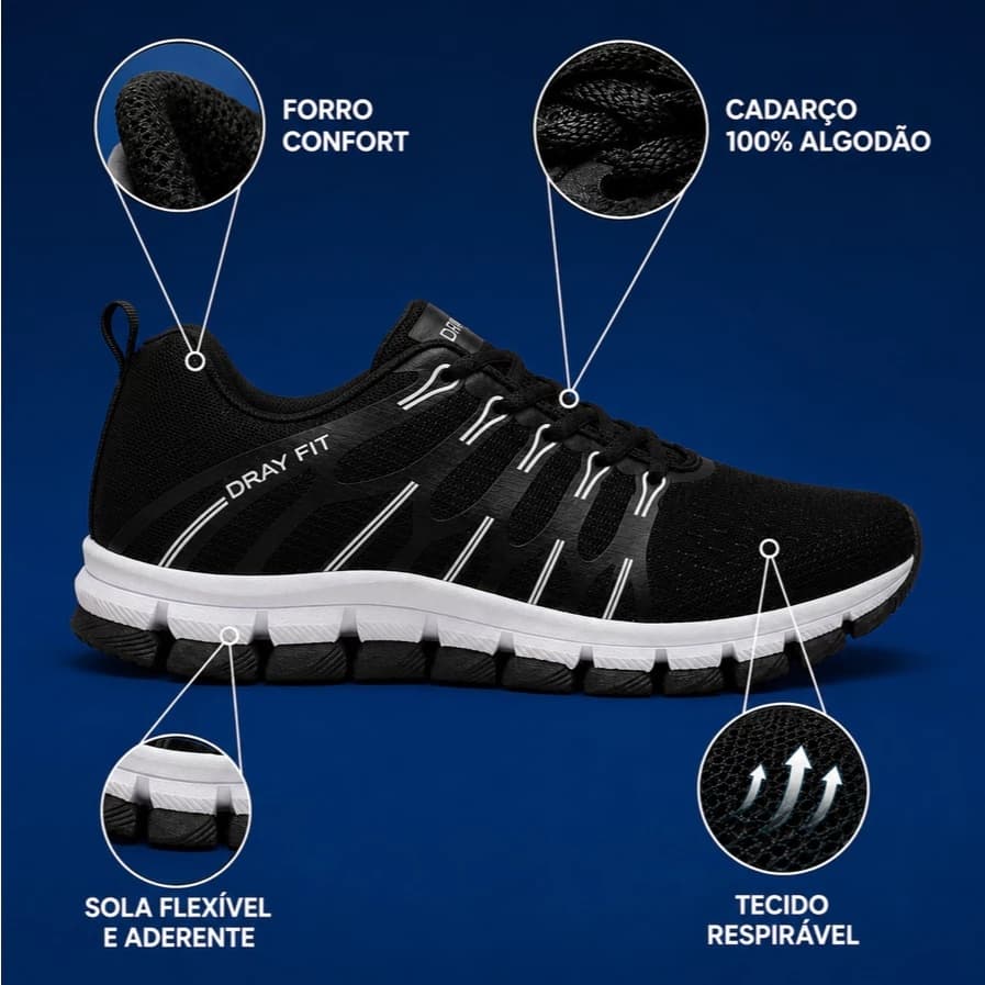 Tênis Masculino Feminino tênis caminhada academia Corrida Dia a Dia