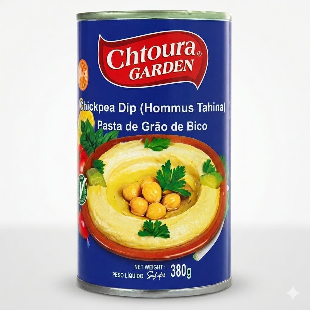 Hommus Pasta de Grão de Bico - 380g Chtoura Garden