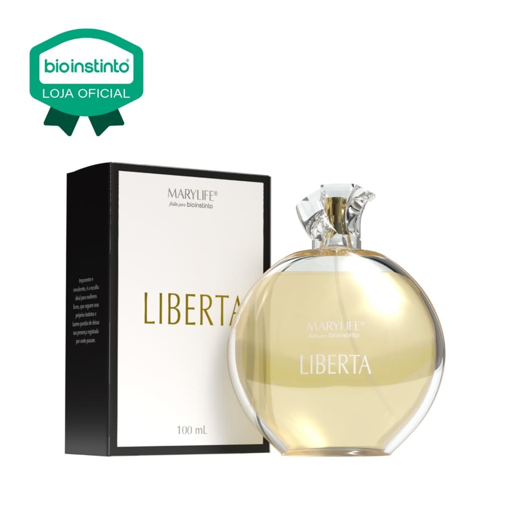 01 Perfume LIBERTA 100ml Mary Life Lançamento colônia feminina c Alta Fixação Bio Instinto sutil