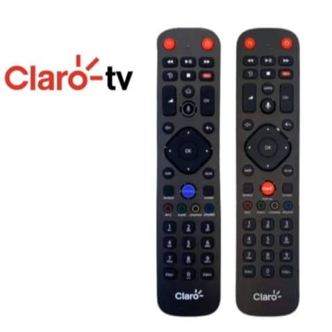 kit 2 Controle Remoto Compatível Com Claro Tv HD 4k Com Comando de Voz + MANUAL Novo Com Manual