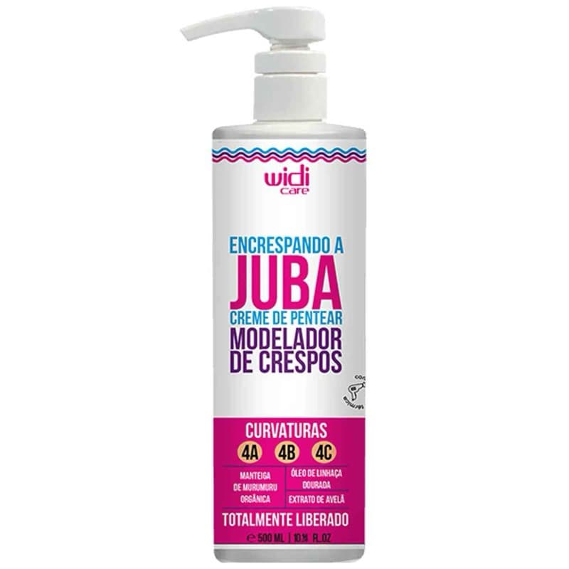 Widi Care Creme de Pentear para Cabelos Ondulados e Cacheados - Definição, Brilho e Proteção Térmica
