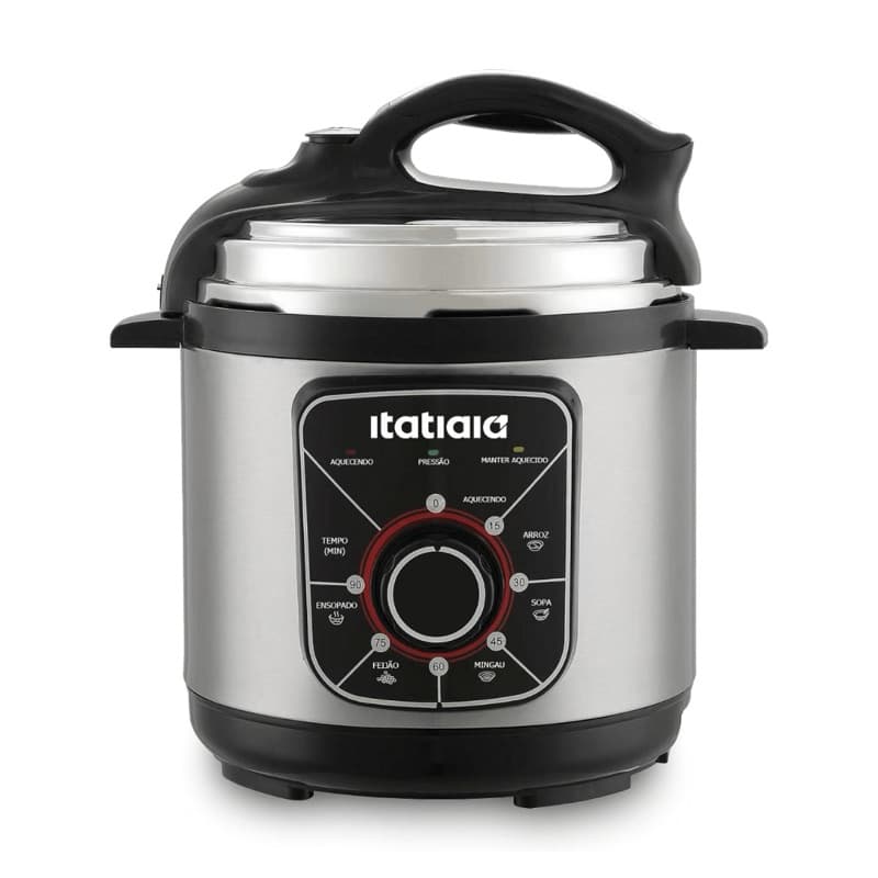 Panela de Pressão Elétrica Itatiaia Essencial 5L Inox 127V ou 220V 900W