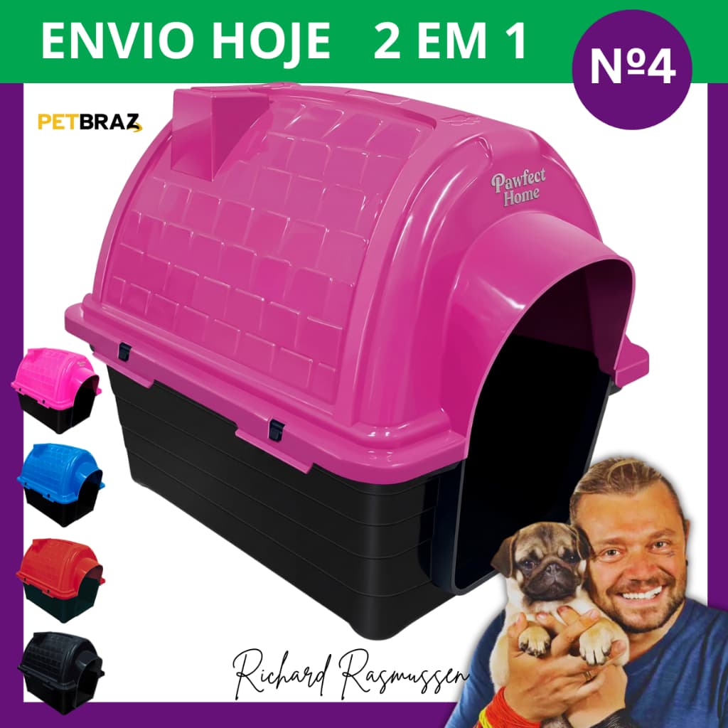 Casinha de Cachorro Casa Cachorro Gatos Pet Médio e Pequeno Porte N3 e N4
