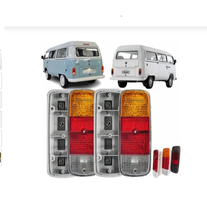 Par Lanterna Completa Kombi Clipper Furgão Standard 76 A 2014