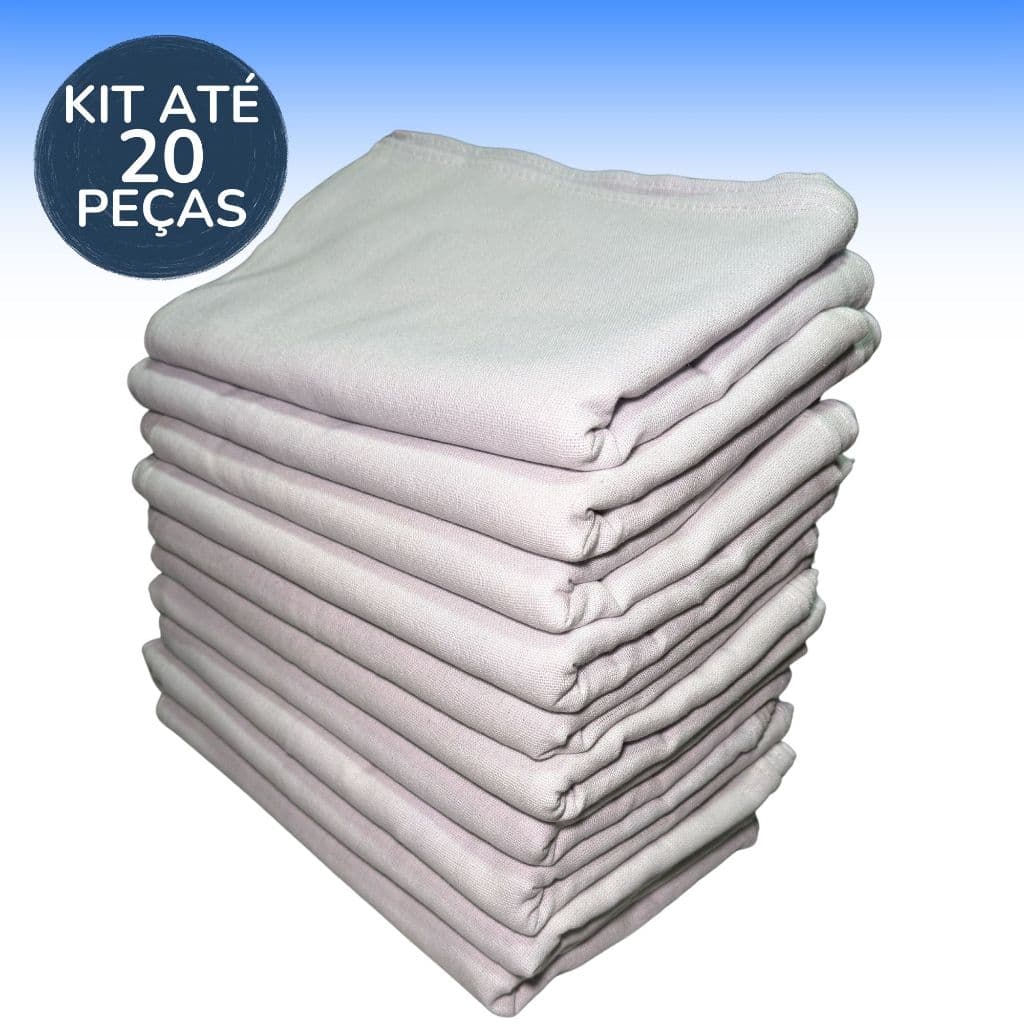 Pano De Prato Grande Kit Até 20 Peças Bainha Artesanato Copa Cozinha Multiuso Limpeza