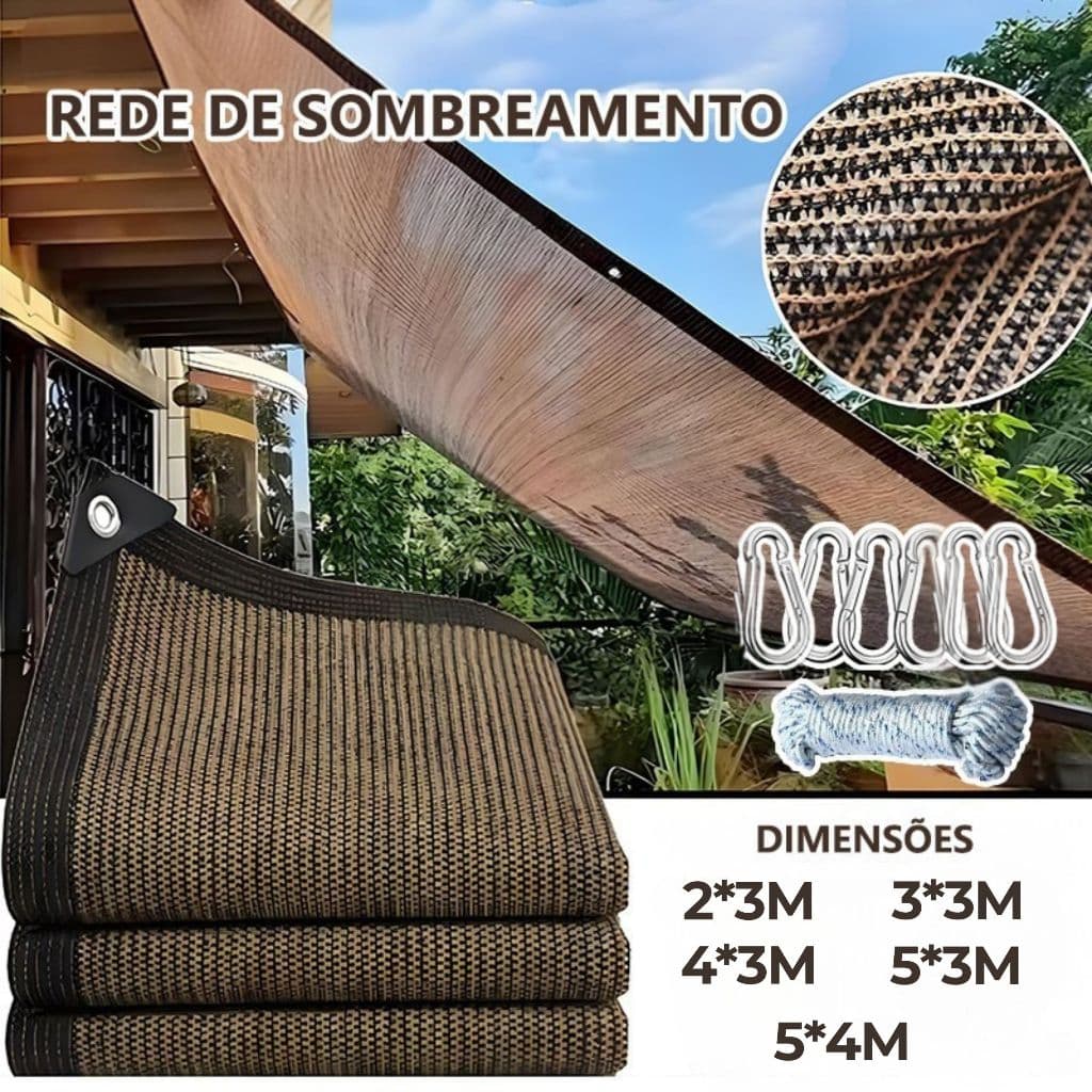 Seekday Toldo Vela Tela Sombreamento Sombrite 98 UV Garagem Horta Varanda Cobertura Respirave