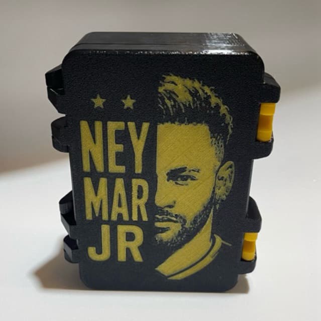 Porta Figurinhas Neymar Jr Personalizado 3D | Organizador para Cards, Figurinhas e Colecionáveis