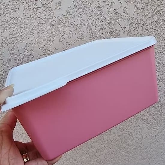 TUPPERWARE ORIGINAL  - BASIC LINE 5L  ROSA -  Vasilha para armazenar bolos, frutas, legumes, etc..