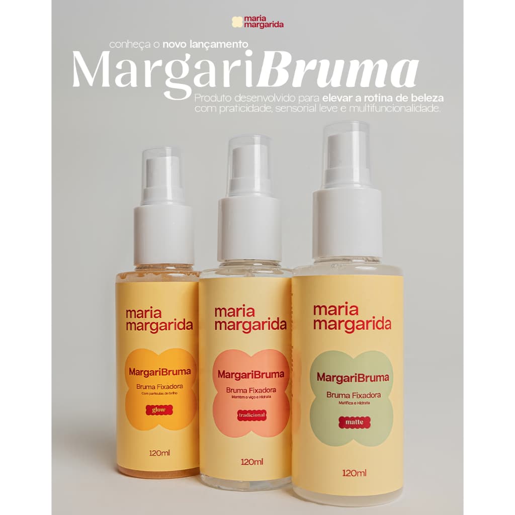 Bruma Fixadora de Maquiagem Margaribruma Maria Margarida