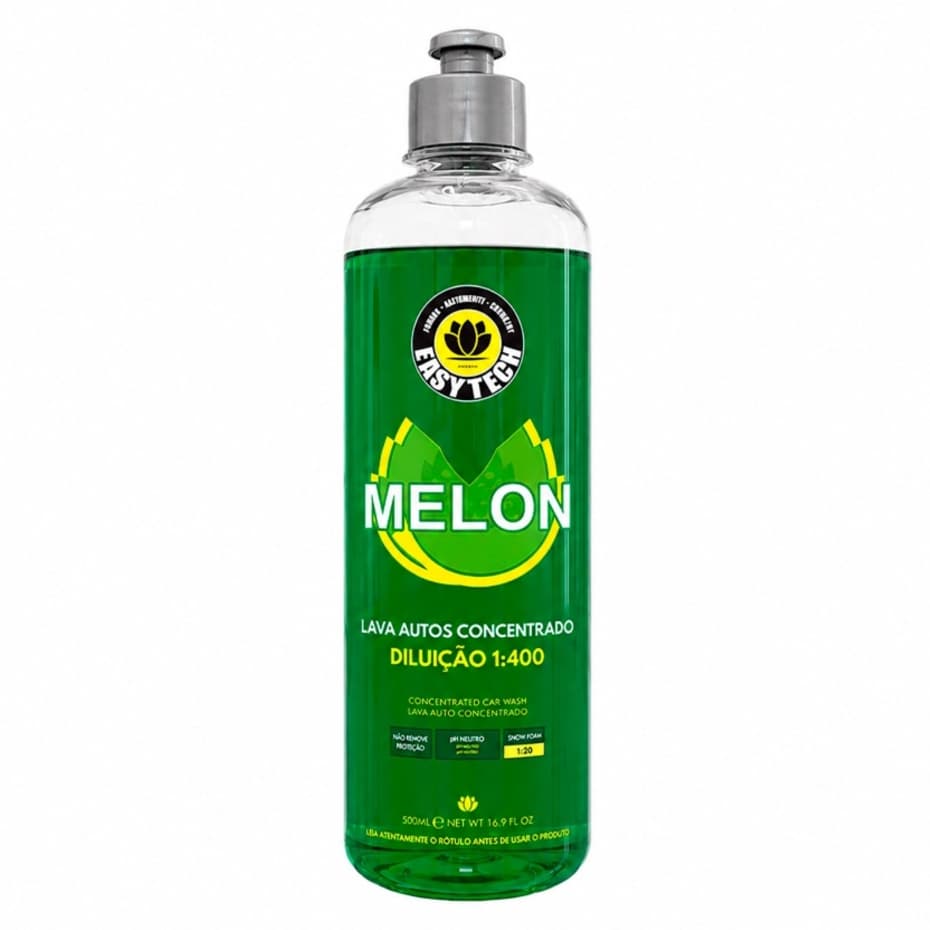 Shampoo Automotivo Melon 500ml Easytech Lava Autos Neutro Super Concentrado
