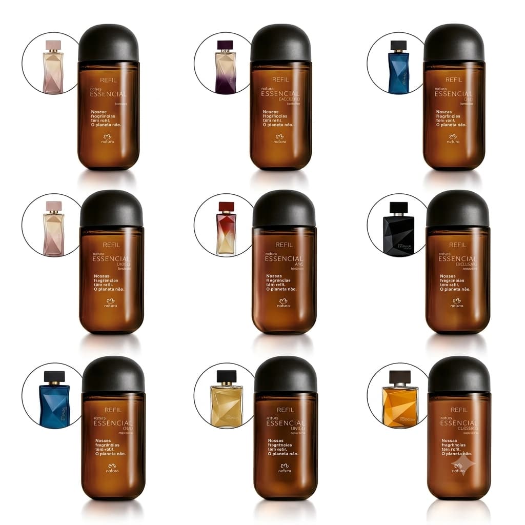 Refil Perfume Essencial Masculino ou Feminino Natura 100ml