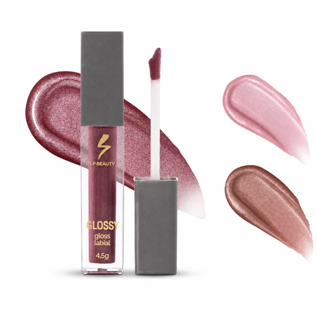 Gloss Labial LP Beauty Brilho Intenso 4,5g Glossy Fácil Aplicação