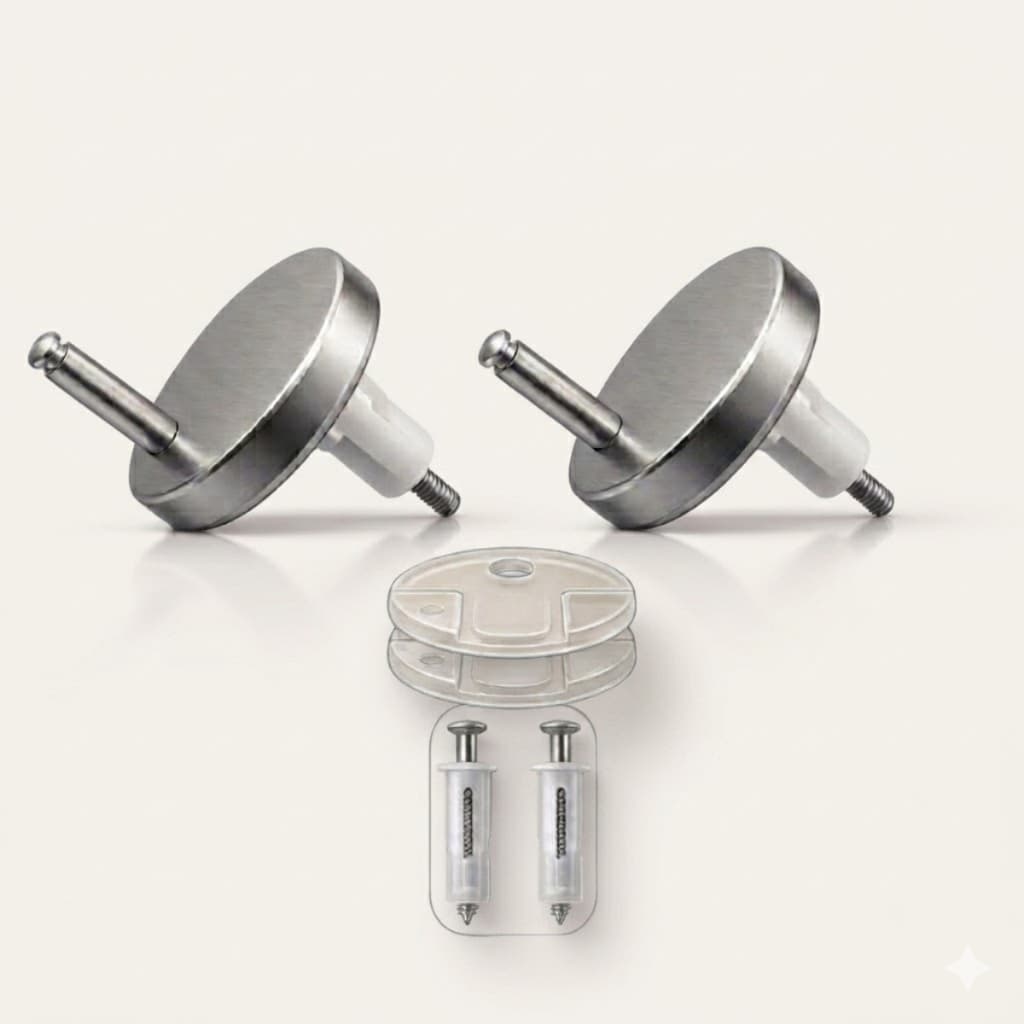 Fixadores em Inox Parafusos e Pinos Para Assento Tampa Sanitária Click