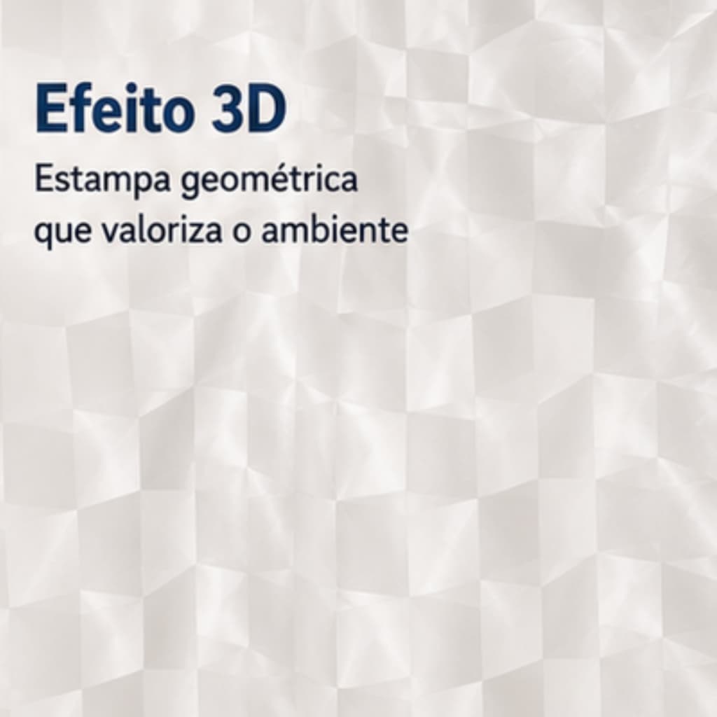 Cortina Box Banheiro 3d Translucida Resistente