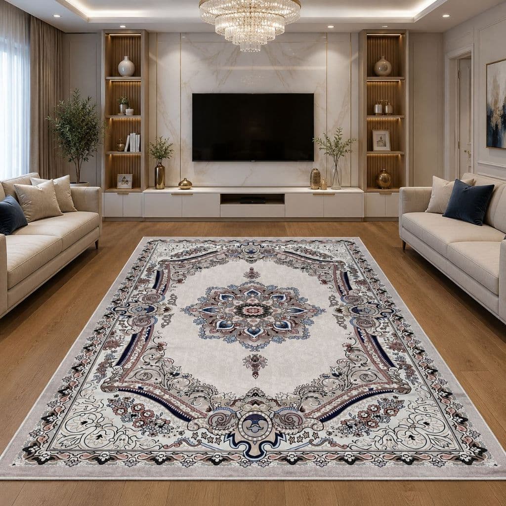 Tapete sala 2,00x1,40 Belga Estampado Antiderrapante Promoção