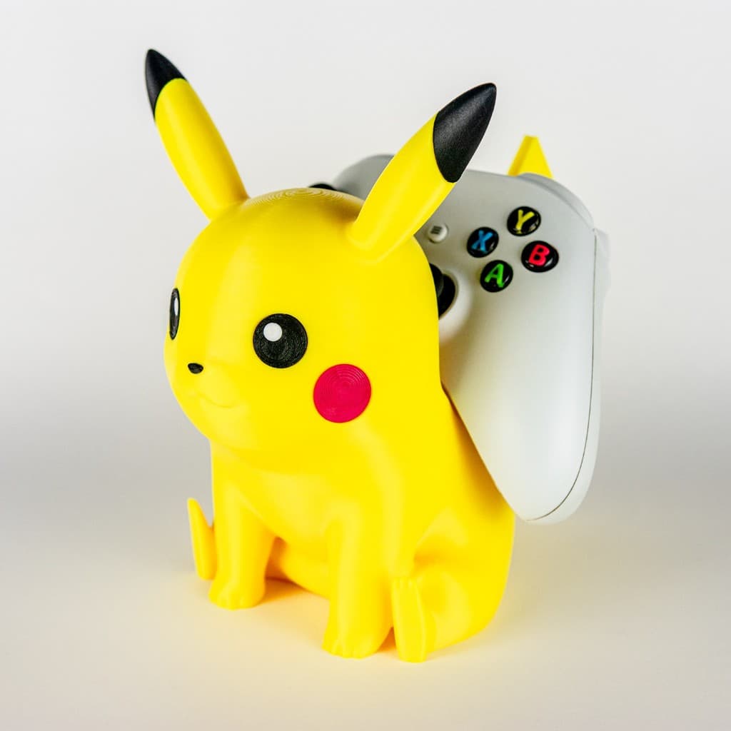 Suporte para Controle Pikachu Sentado Gamer Decorativo Compatível com PS5, PS4, Xbox e Nintendo Switch Pro Controller
