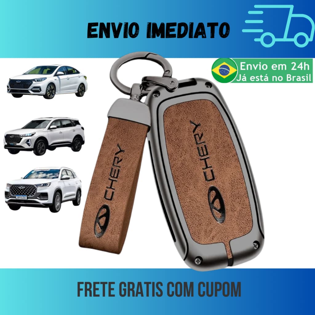 Capa Chave Chery Presença Arrizo Tiggo 7 8 Proteção Metal Qualidade Premium
