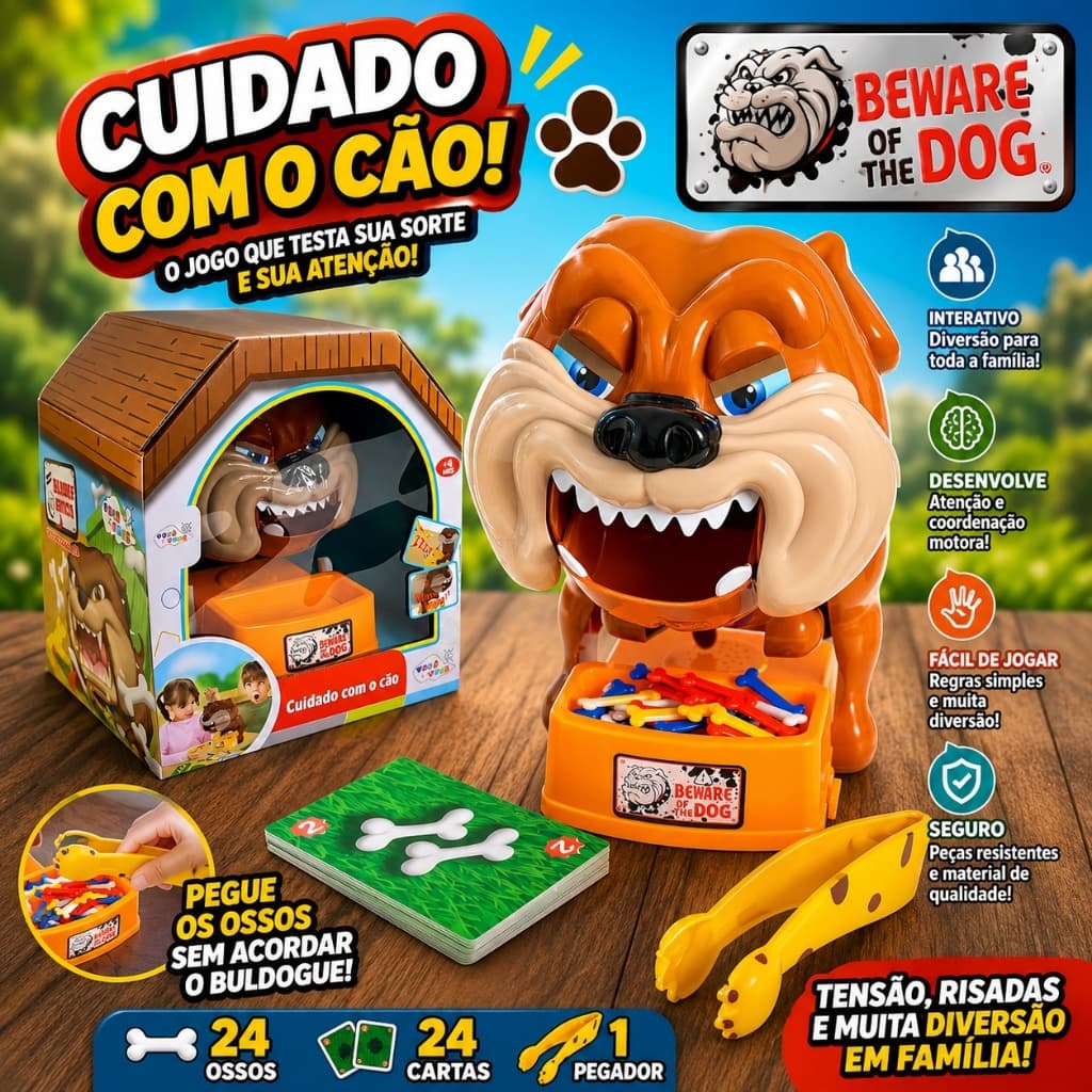 Jogo não Acorde O Cachorro Pegar Ossinhos Com Som Toys & Toys