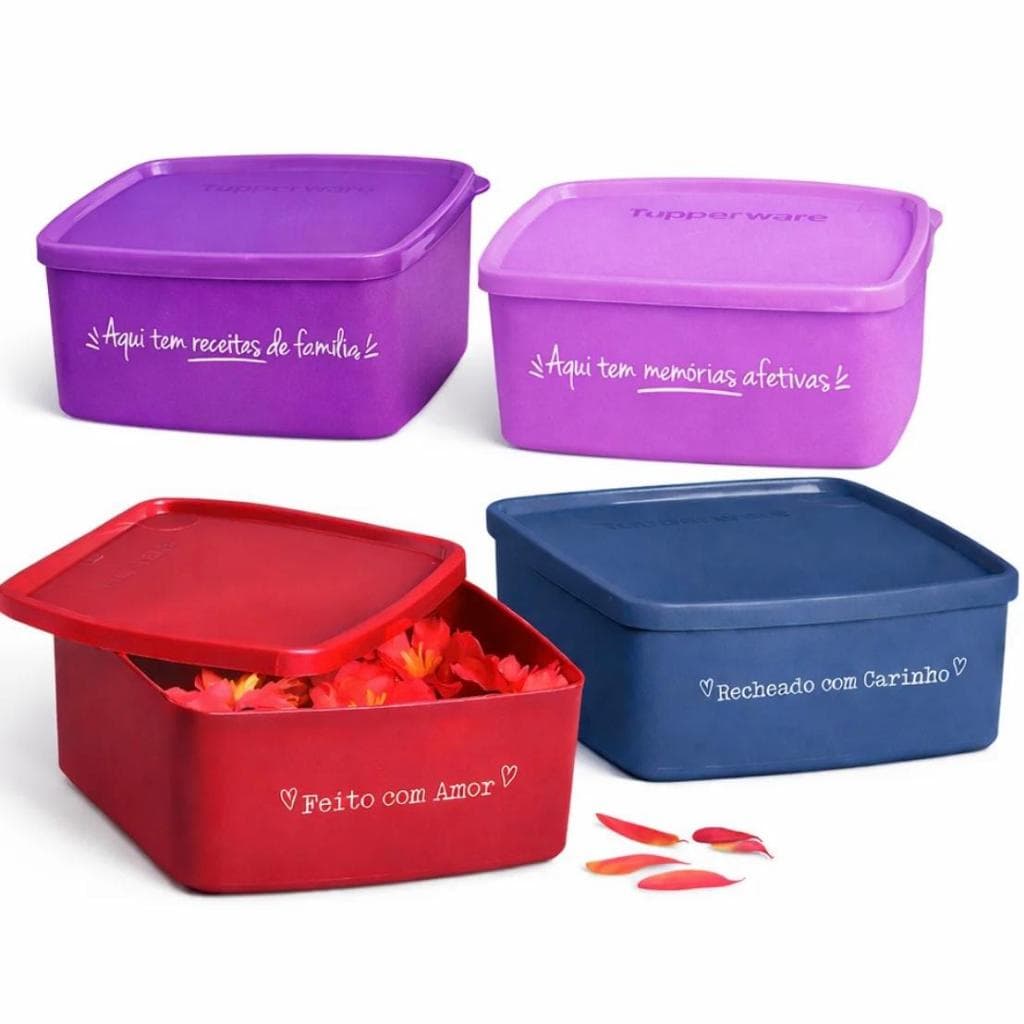 Tupperware Kit Jeitosinho Frases 400ml