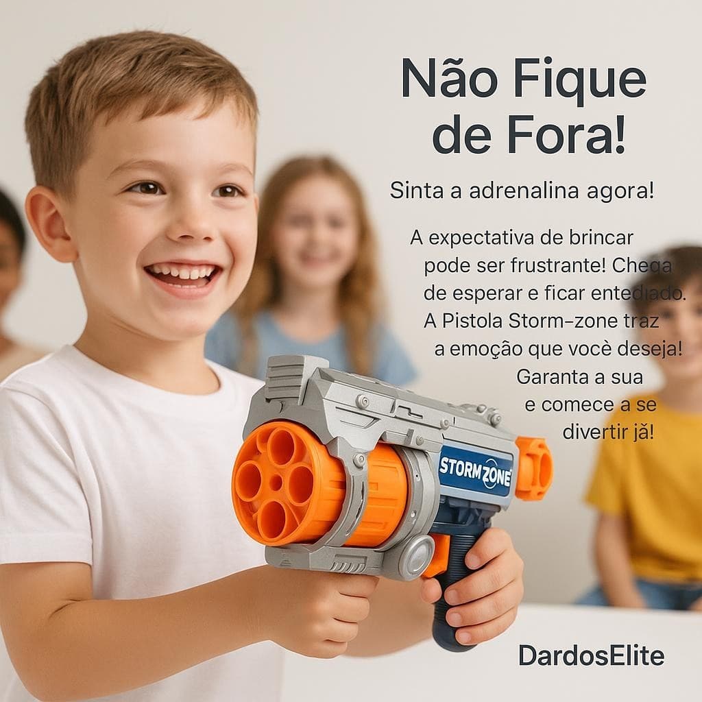 Brinquedo STORM  Lança Dardos Diversão Aventura Crianças