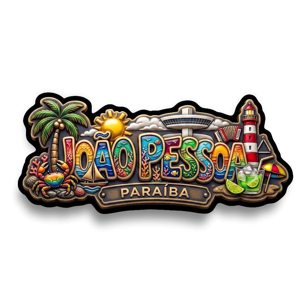 Ímã de Geladeira João Pessoa Paraíba