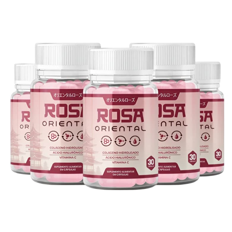Rosa Oriental - 5 Potes - Cuidados Com A Pele - S. Alimentar