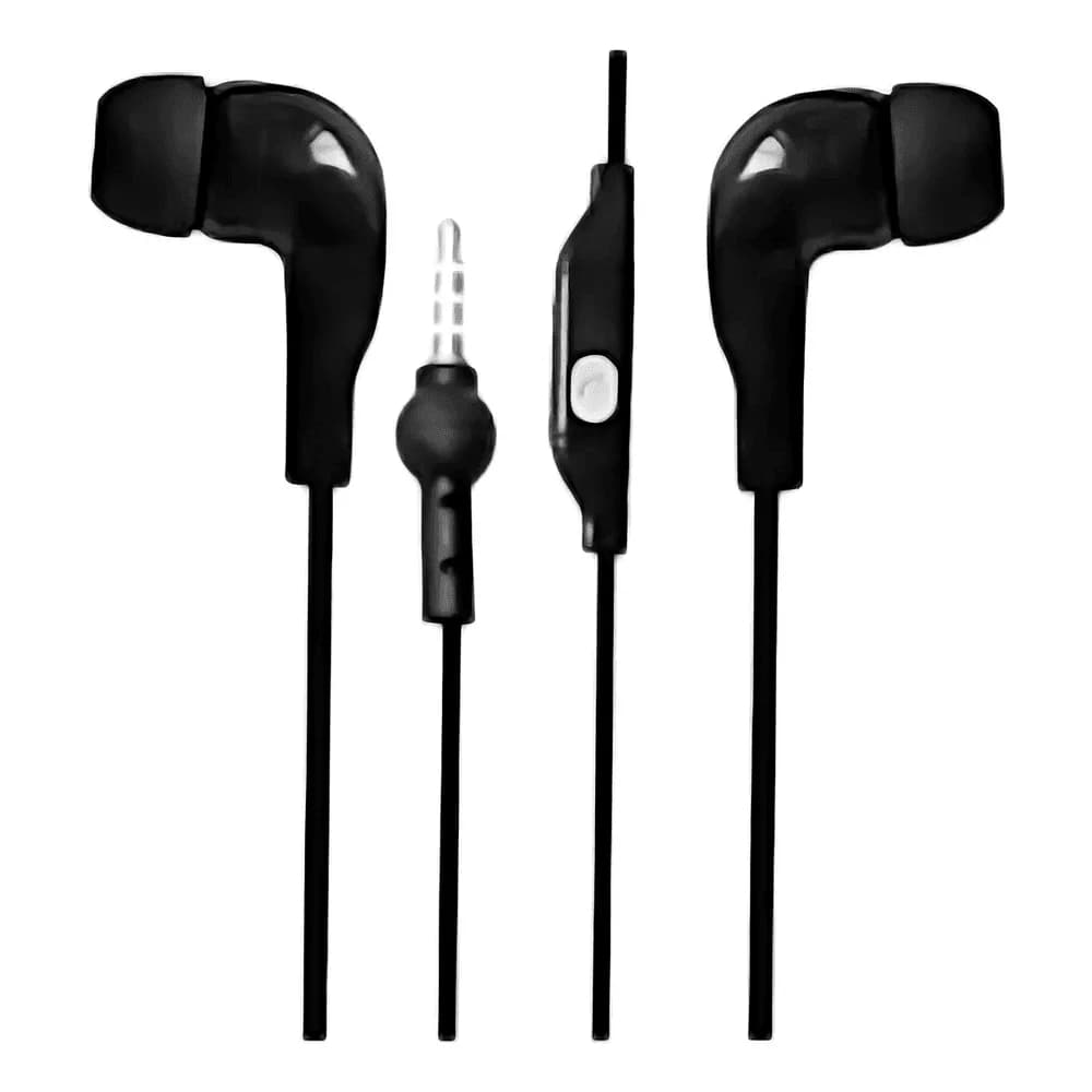 Fone de Ouvido F-060 com Fio | Microfone Integrado | P2 3,5mm | Preto