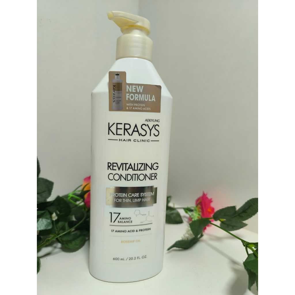 Condicionador Kerasys Revitalizing 600ml – Queratina, Reparação, Hidratação e Brilho para Cabelos Danificados