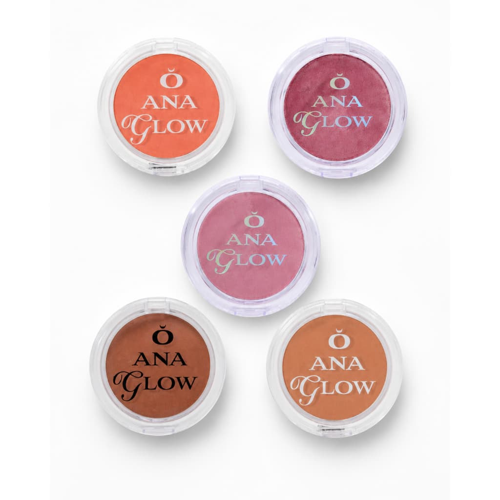 Blush Facial Matte Acabamento Aveludado Alta Pigmentação Ana Glow