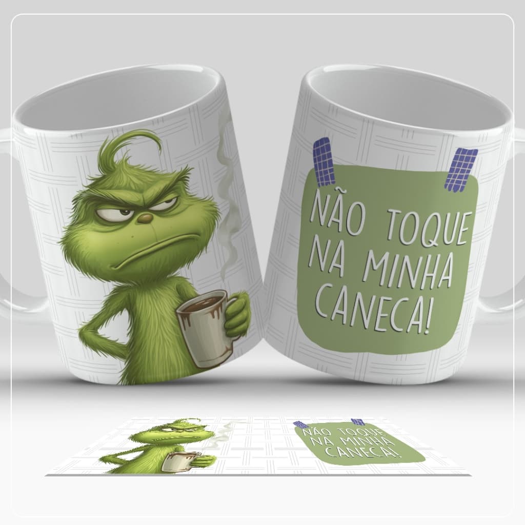 Caneca Humor Engraçada Não Toque na minha caneca com seu nome envio imediato