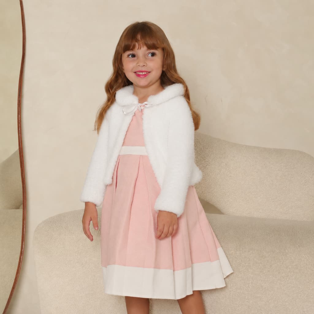 Bolero Infantil Teddy Casaquinho Menina Aberto Frio