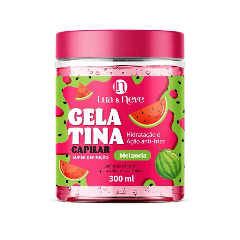 Gelatina capilar melancia Lua&Neve-500ml