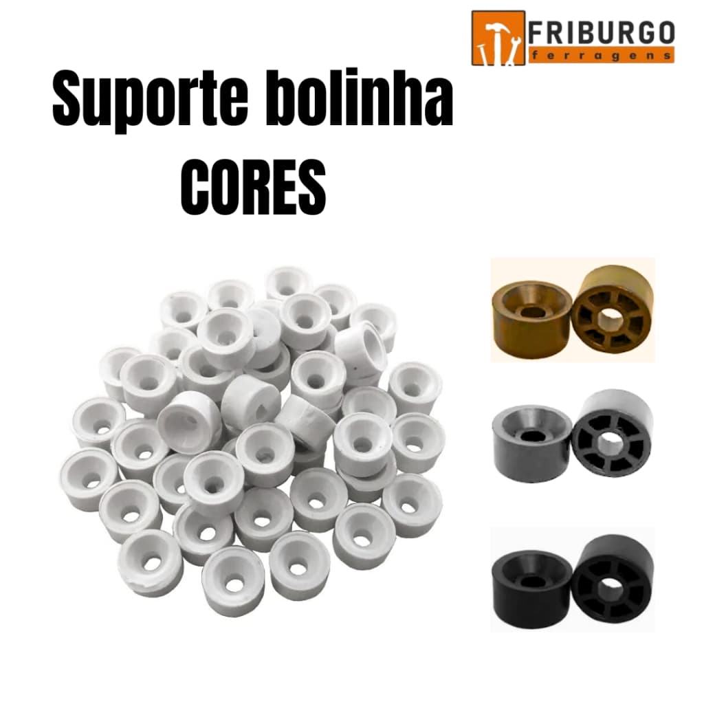 Suporte de Prateleira  Redondo Várias Cores Bolinha para Móveis Armário