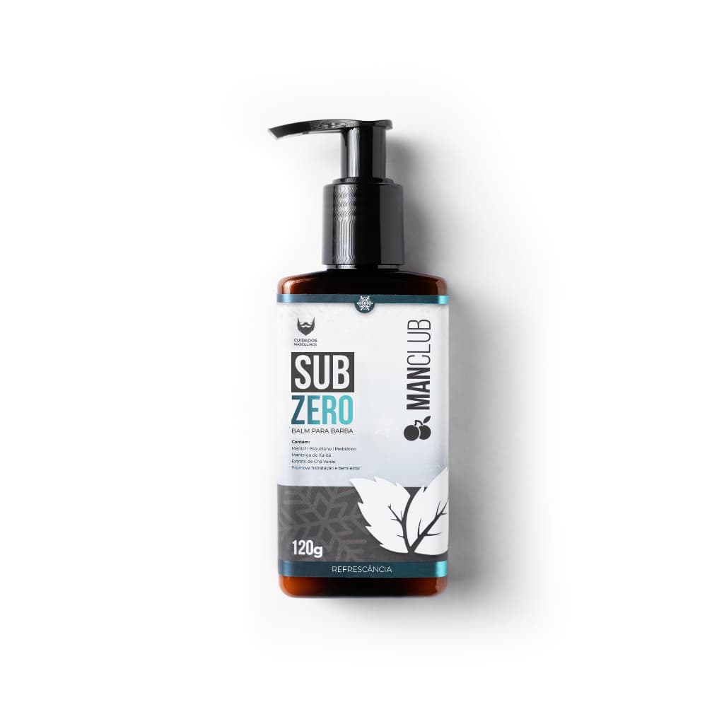 Balm Para Barba – Subzero da MANCLUB |  Hidrata Refresca e Alivia a Coceira