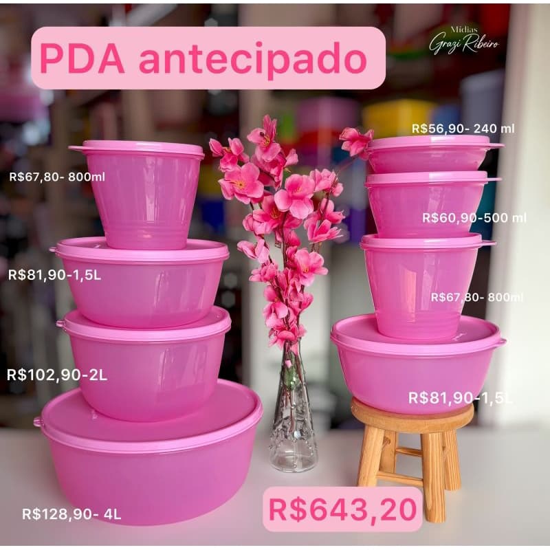 kits PDA da Tupperware