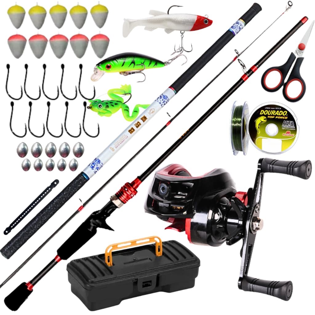 Carretilha de Pesca Drag Arrasto 10kg Vara Fibra de Carbono Vara de Mão Telescópica Isca Artificial