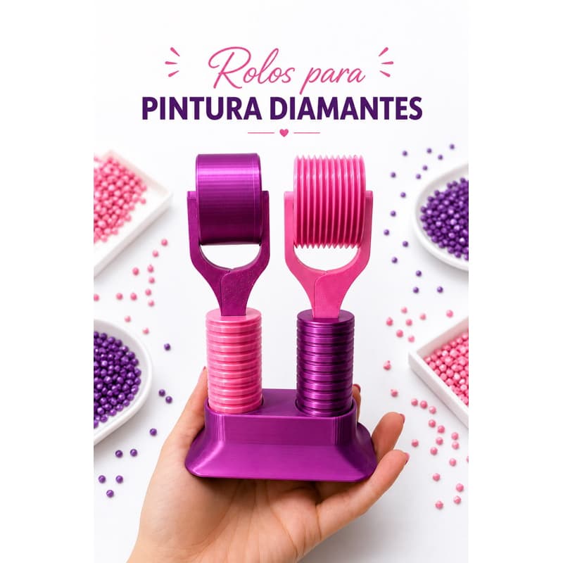 Kit Rolos para Pintura Diamante – Liso e Frizado