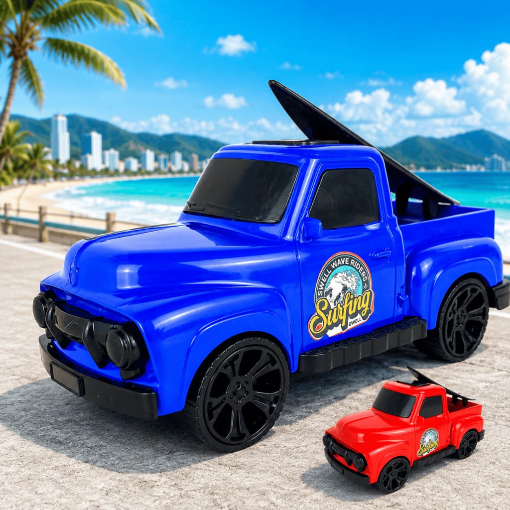 Carro Brinquedo Carrinho Surf Pick Up Classico Chevrolet Com Prancha De Surf Menino Promoçao