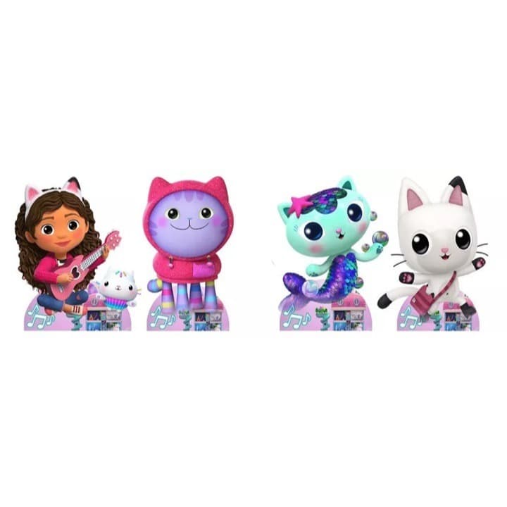 Casa magica da gabi kit 4 peças de 20cm display de festa em mdf 2