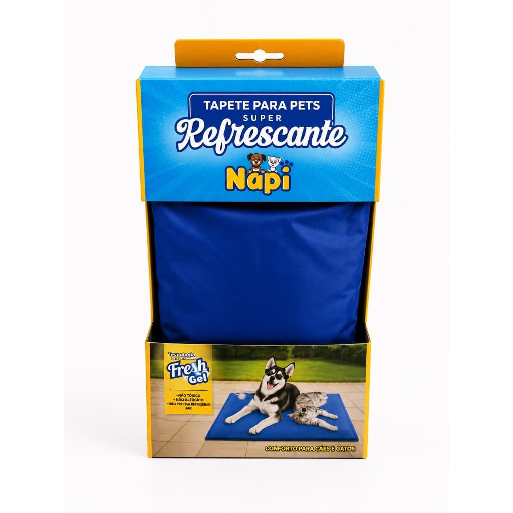 Tapete Gelado Refrescante para Pets Anti Calor Não Tóxico Antialérgico Imediato