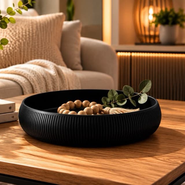 Bandeja Decorativa Aura Line organizadora para produtos joias plantas