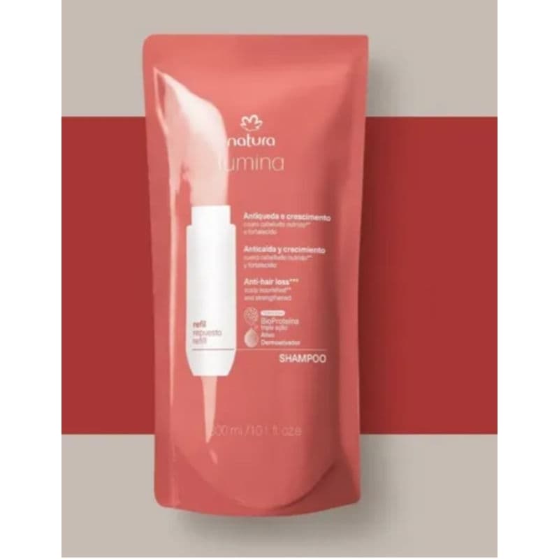 Natura Lumina Refil Shampoo Antiqueda e Crescimento 300ml