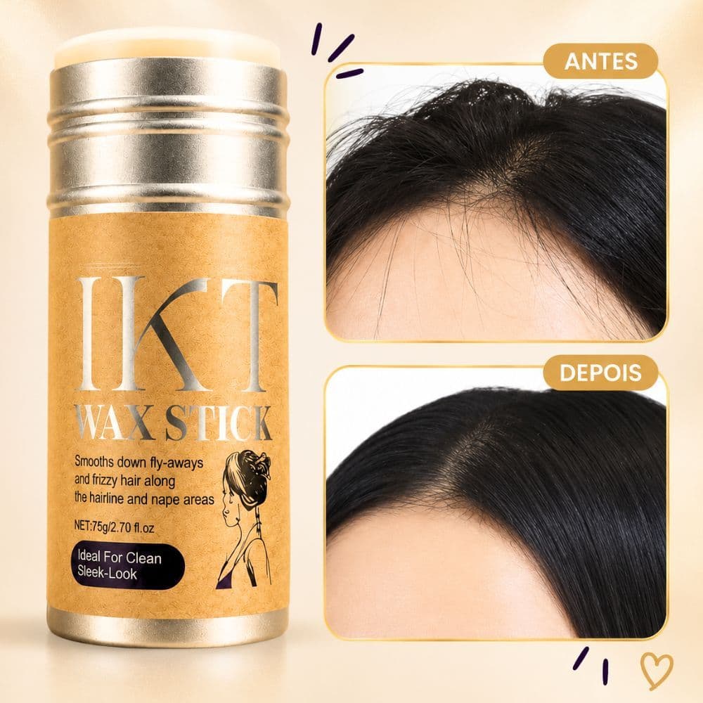Kit Wax Stick Bastão Modelador Para Cabelo Anti Frizz Fixação Forte Baby Hair Acabamento Natural 75g