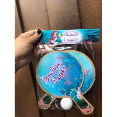 KIT 30 Pares de Raquete Ping-Pong Lembrancinha infantil personalizadas Pré Encomenda