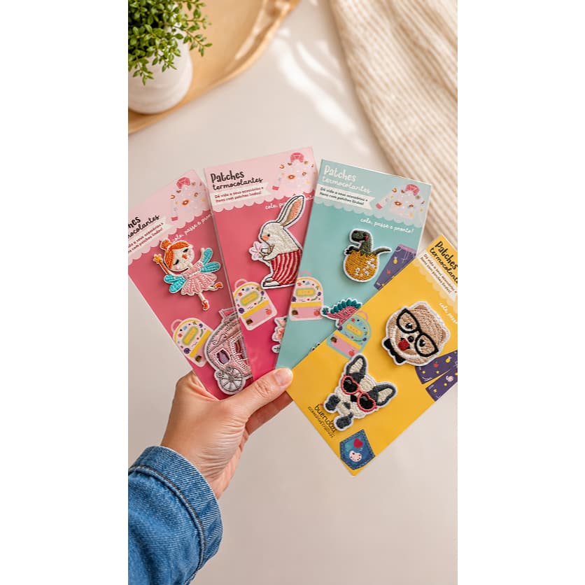 Patches Termocolantes – Personalize com Estilo - Buendia - Cartelas com 3 e 4 unidades