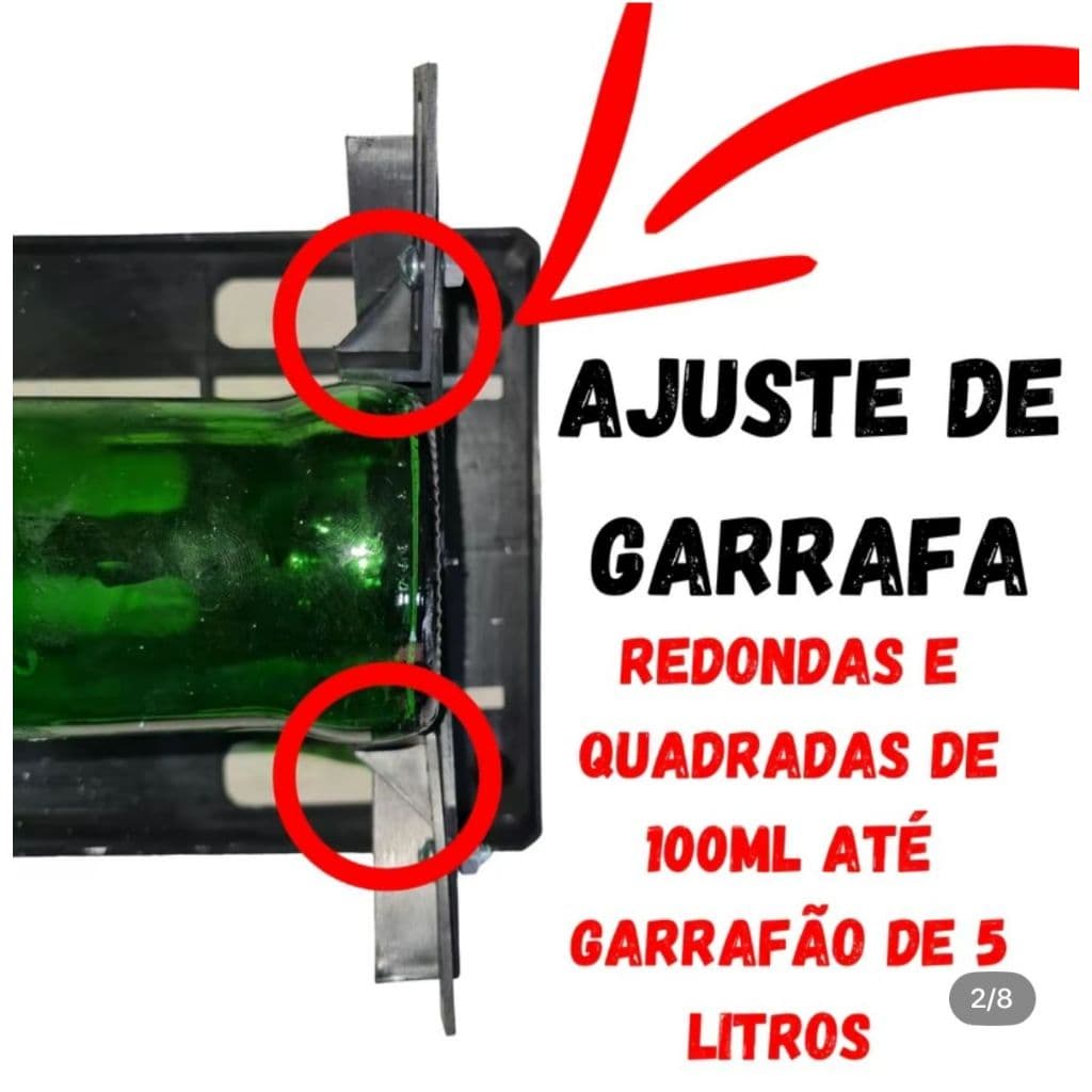 cortador de garrafas de vidro + 6 resistencias extras maquina cortadora de garrafas