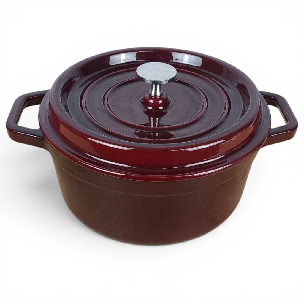 Caçarola De Ferro Fundido Esmaltada Premium 22cm Resistente